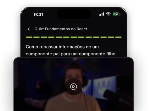 Aulas interativas com quizzes